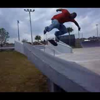 Backside Kickflip at Daytona Beach